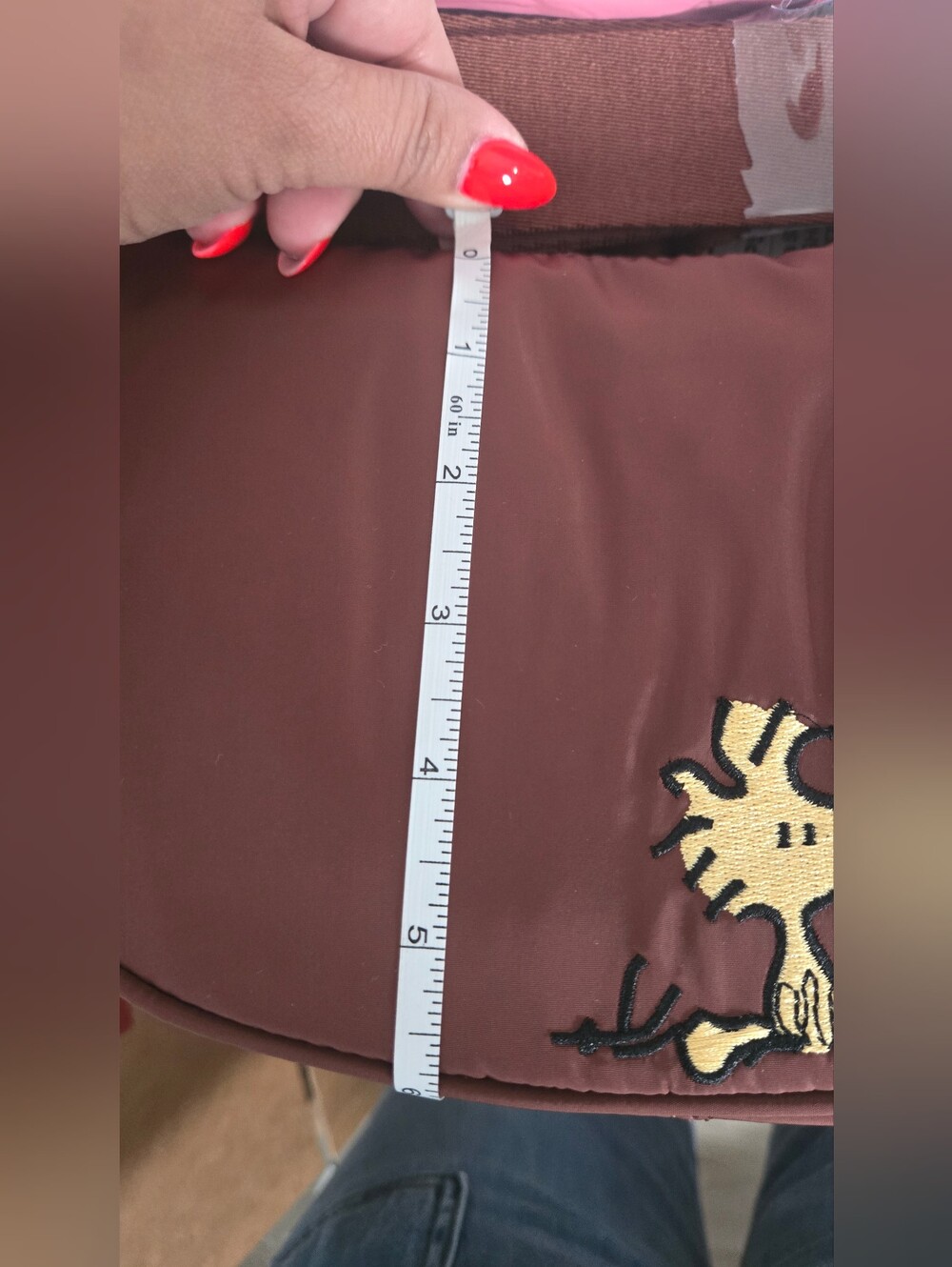 Peanuts Brown Snoopy Crossbody Bag with Woodstocks. Primark Price Firm - Picture 6 of 6